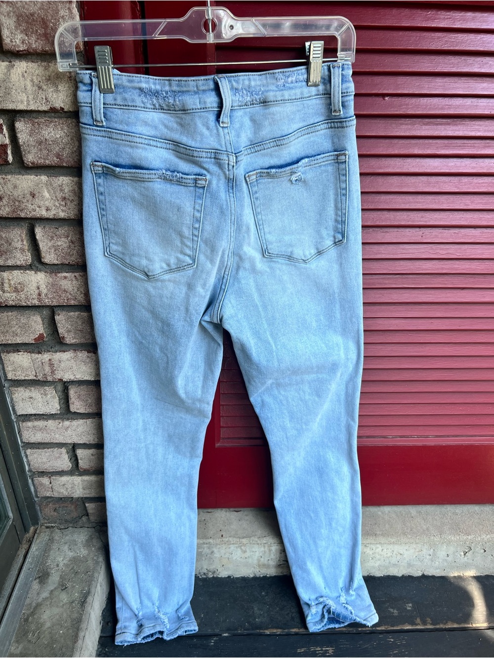 Vervet by Flying Monkey High Rise Light Wash Distressed Jeans Size 27 - Picture 3 of 11